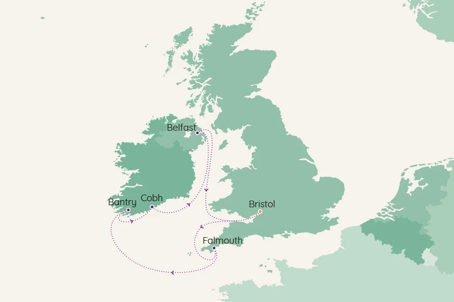 7NT IRELAND DISCOVERY CRUISE – SAILING FROM BRISTOL