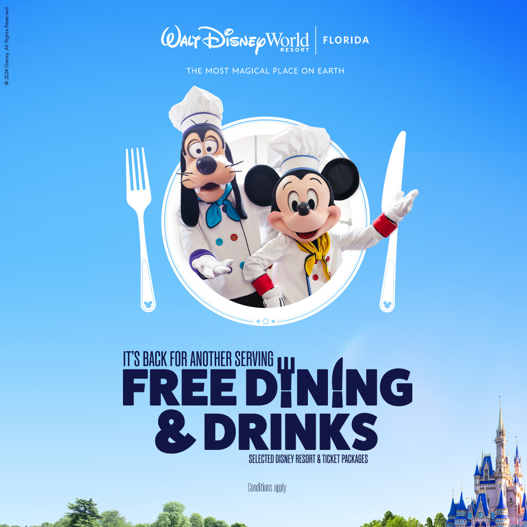 Walt Disney World, Florida – FREE DINING OFFER!