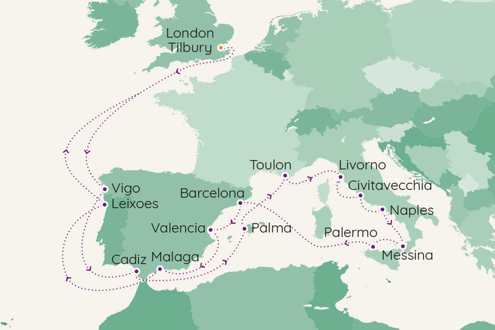 24 night Classical Mediterranean Cruise with Balcony Cabin Upgrade