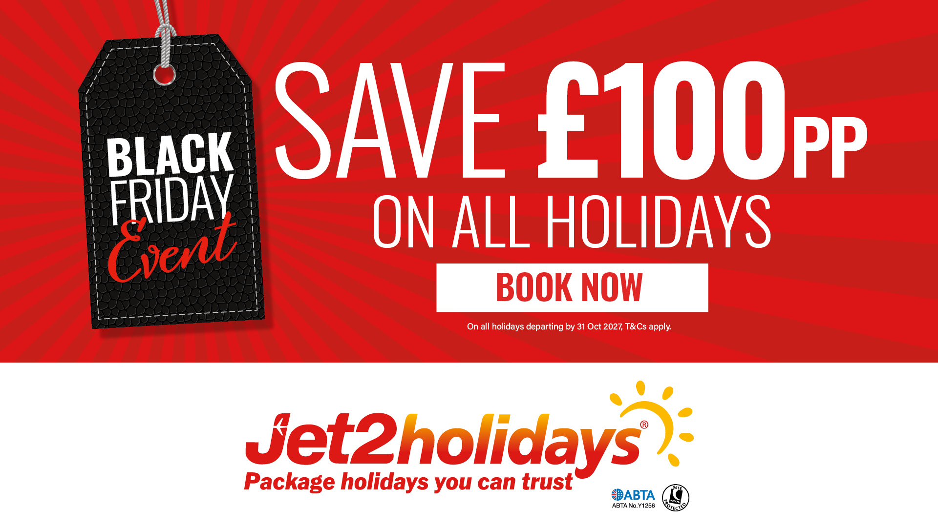 jet2 holidays Black Friday Sale