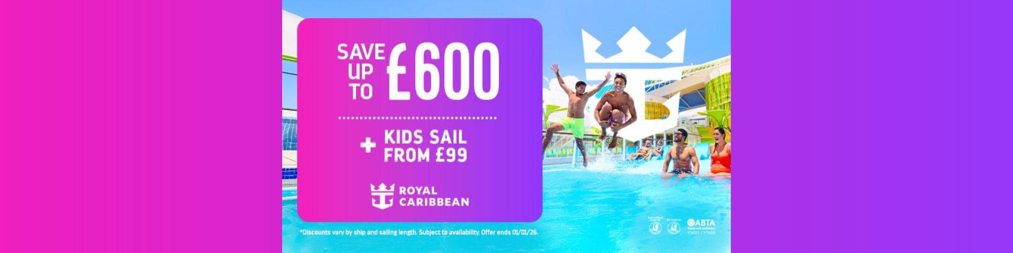 Kids sail from £99 + £600 savings