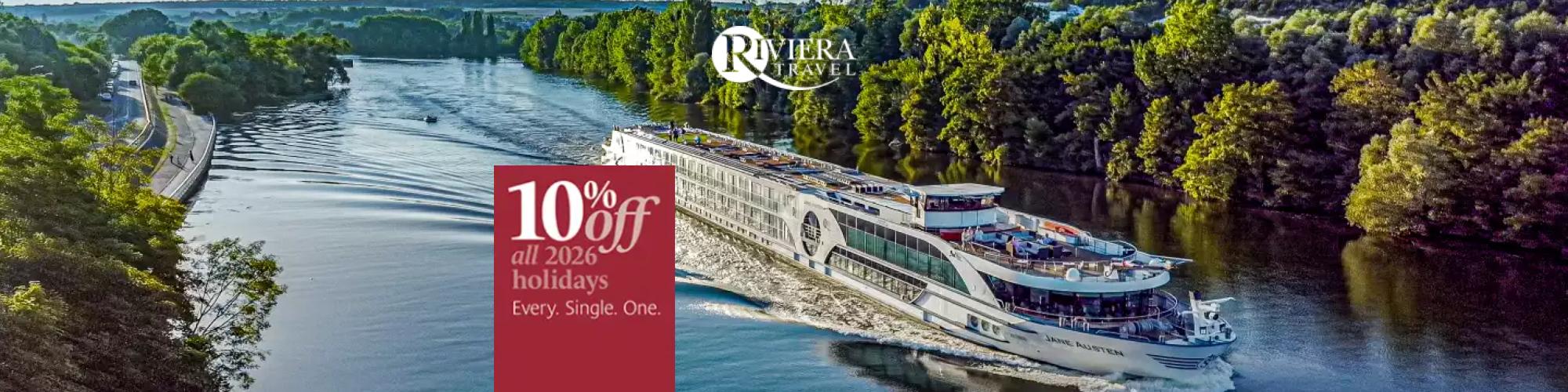 Get 10% off all 2026 holidays