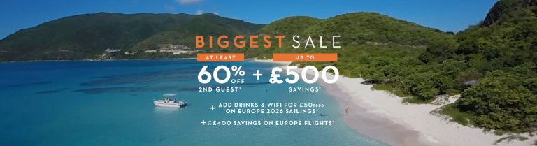 60% off 2nd guest + up to £500 saving
