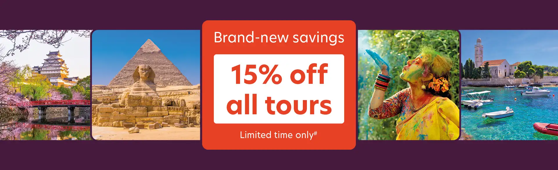 Save 15% on all tours