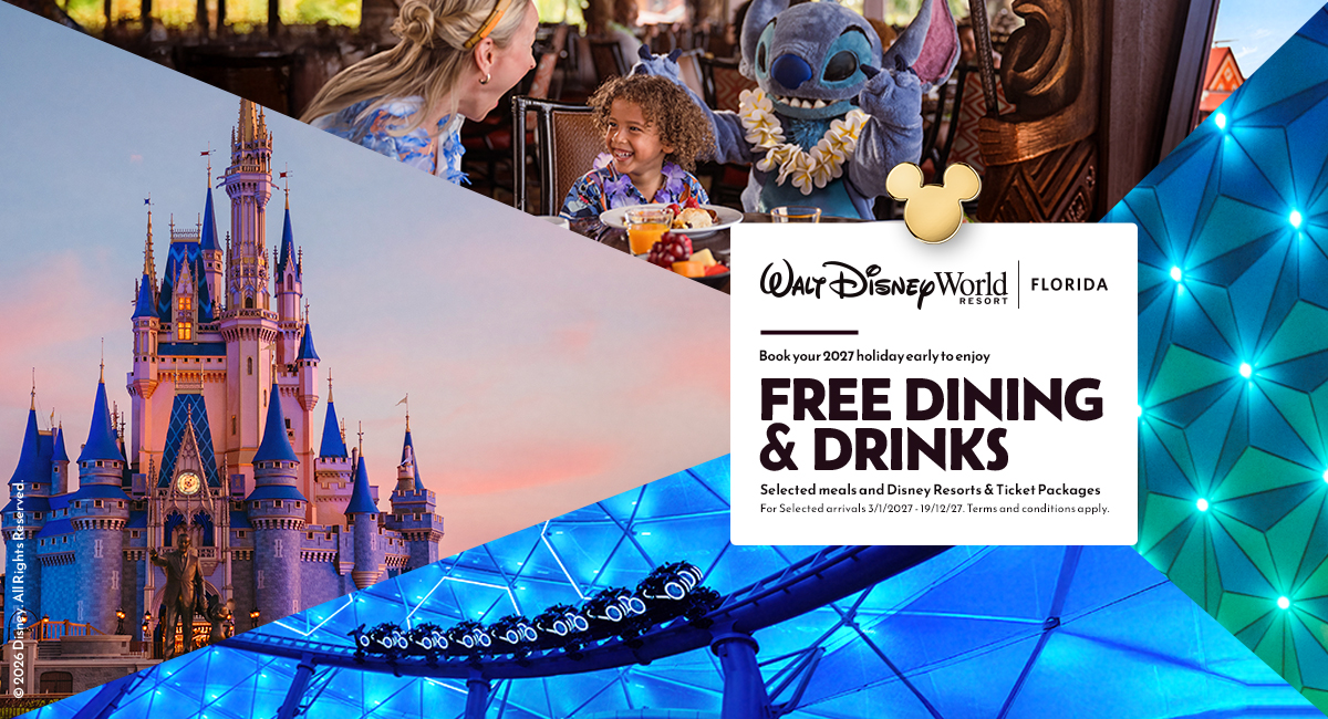 Summer 2027 – Walt Disney World FREE Dining