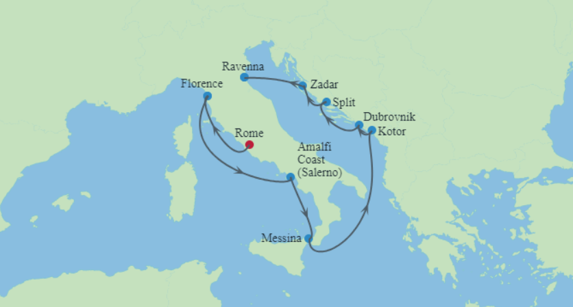11 Nights Best Of Italy & Croatia Cruise